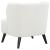 Alonzo Faux Fur Track Arms Accent Chair