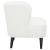 Alonzo Faux Fur Track Arms Accent Chair