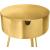 Bali 1-Drawer Metal Side Table/Nightstand