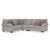 Claireah 3-Piece Polyester L-Shaped Sectional Sofa