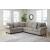 Claireah 3-Piece Polyester L-Shaped Sectional Sofa