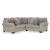 Claireah 2-Piece Polyester L-Shaped Sectional Sofa