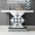 Noralie 90622 Mirrored/Faux Diamonds Console Table