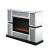 Noralie 90660 Mirror/Faux Diamonds LED Fireplace w/ Adjustable Temperature & Timer