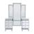 Lotus 90805 Mirrored/Faux Crystals Vanity Desk