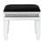 Lotus 90808 Velvet/Mirrored/Faux Crystals Vanity Stool