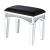 Noralie 90818 Velvet/Mirrored/Faux Diamonds Vanity Stool