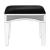 Noralie 90818 Velvet/Mirrored/Faux Diamonds Vanity Stool