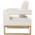 Noah Velvet Accent Chair with Gold Stainless Steel Base