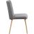 Eleanor Linen Dining Chair with Brushed Gold Legs