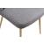 Eleanor Linen Dining Chair with Brushed Gold Legs