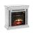 Noralie 90862 Mirror/Faux Diamonds LED Fireplace w/ Remote Control & Timer