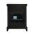 Noralie 90866 Mirror/Faux Diamonds LED Fireplace w/ Remote Control & Timer