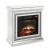 Noralie 90868 Mirror/Faux Diamonds LED Fireplace w/ Remote Control & Timer