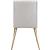 Eleanor Linen Dining Chair with Brushed Gold Legs