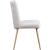 Eleanor Linen Dining Chair with Brushed Gold Legs