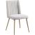 Eleanor Linen Dining Chair with Brushed Gold Legs