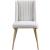 Eleanor Linen Dining Chair with Brushed Gold Legs