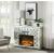 Noralie 90872 Mirror/Faux Diamonds LED Fireplace w/ Adjustable Temperature & Timer