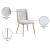 Eleanor Linen Dining Chair with Brushed Gold Legs