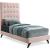 Elly Velvet Twin Size Bed