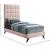 Elly Velvet Twin Size Bed