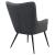 Isla Upholstered Flared Arms Accent Chair with Grid Tufted