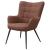 Isla Upholstered Flared Arms Accent Chair with Grid Tufted