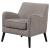 Charlie Fabric Accent Chair with Reversible Seat Cushion