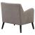 Charlie Fabric Accent Chair with Reversible Seat Cushion
