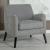 Charlie Fabric Accent Chair with Reversible Seat Cushion