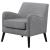 Charlie Fabric Accent Chair with Reversible Seat Cushion