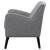 Charlie Fabric Accent Chair with Reversible Seat Cushion