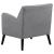 Charlie Fabric Accent Chair with Reversible Seat Cushion