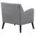 Charlie Fabric Accent Chair with Reversible Seat Cushion