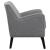 Charlie Fabric Accent Chair with Reversible Seat Cushion