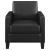 Julio Leatherette Accent Chair with Track Arms