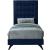 Elly Velvet Twin Size Bed