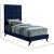 Elly Velvet Twin Size Bed