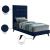 Elly Velvet Twin Size Bed