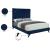 Elly Velvet Full Size Bed