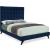 Elly Velvet Queen Size Bed