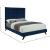 Elly Velvet Queen Size Bed