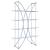 Larson 4-Tier Clear Glass Shelves Bookcase with Chromed Base