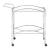 Shadix 2-tier Serving Cart with Glass Top