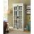 Toni 2-door Wood Veneer/Glass Tall Cabinet