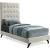 Elly Velvet Twin Size Bed