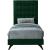 Elly Velvet Twin Size Bed