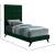 Elly Velvet Twin Size Bed