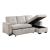 Convene Polyester 2‑Piece Sectional with Reversible Chaise and Pull‑out Bed